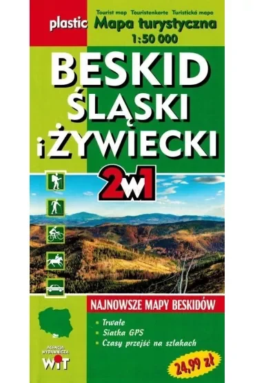 Mapa turystyczna Beskid Śląski i Żywiecki 1:50 000