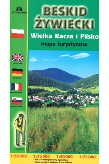 Mapa turystyczna. Beskid Żywiecki