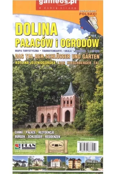 Mapa turystyczna - Dolina pałaców i ogrodów