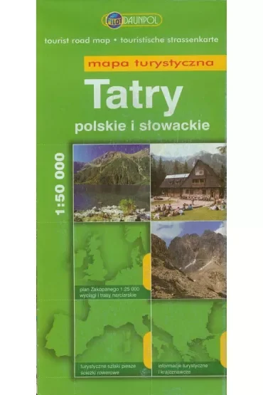 Tatry polskie i słowackie mapa tur.1:50000
