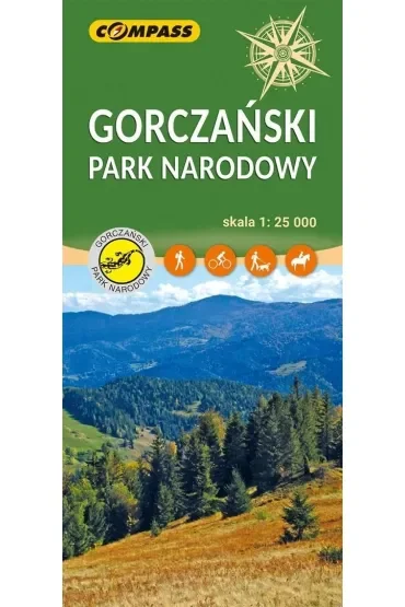 Mapa turystyczna - Gorczański Park Narodowy