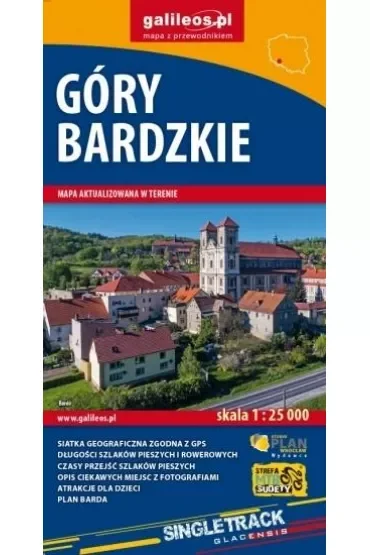 Mapa turystyczna - Góry Bardzkie 1:25 000