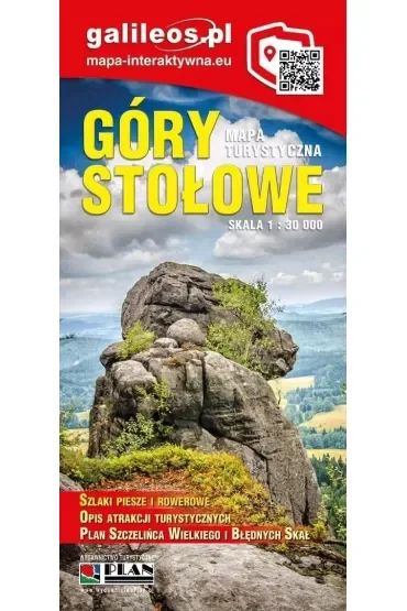 Mapa turystyczna - Góry Stołowe