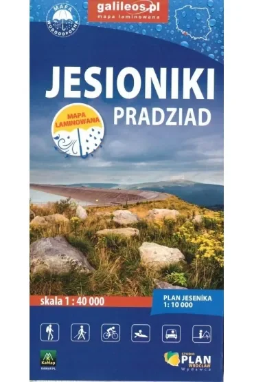 Jesioniki Pradziad. Mapa turystyczna w skali 1:40 000 (wersja wodoodporna)