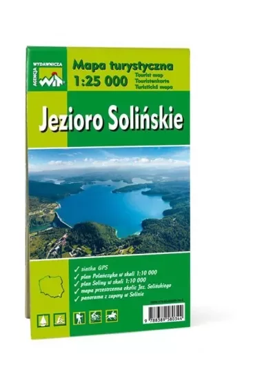 Mapa turystyczna Jezioro Solińskie 1:25 000