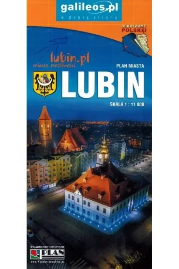 Mapa turystyczna - Lubin, Powiat Lubiński w.2022