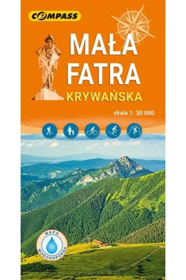 Mapa turystyczna - Mała Fatra Krywańska 1:30 000