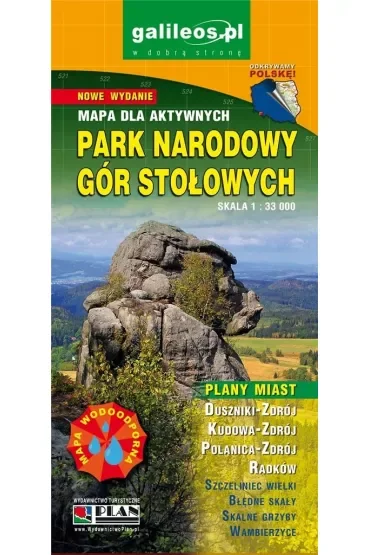 Mapa turystyczna - Park Narodowy Gór Stołowych