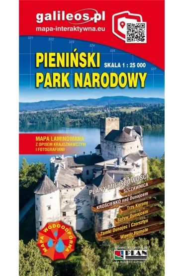 Mapa turystyczna - Pieniński PN 1:25 000 laminat