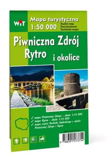 Piwniczna Zdrój, Rytro i okolice. Mapa turystyczna 1:50 000