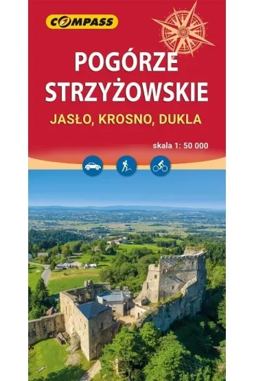 Pogórze Strzyżowskie. Jasło, Krosno, Dukla. Mapa turystyczna w skali 1:50 000 (wersja wodoodporna)