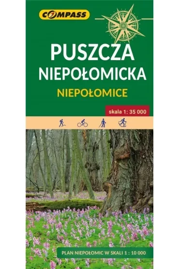Mapa turystyczna Puszcza Niepołomicka 1: 35 000