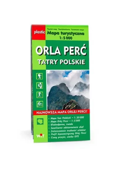 Mapa turystyczna Tatry Polskie, Orla Perć 1:5 000