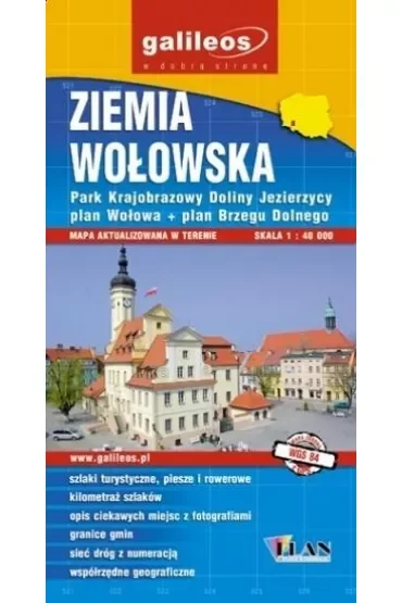 Mapa turystyczna - Ziemia Wołowska 1:40 000