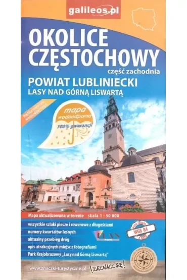 Okolice Częstochowy - część zachodnia  (wersja wodoodporna)