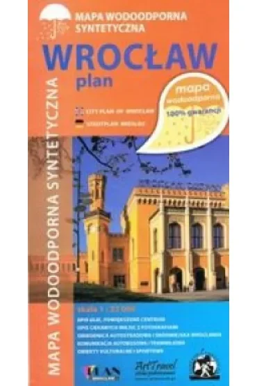 Wrocław Plan. Mapa wodoodporana 1:22 000