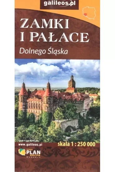 Zamki i Pałace Dolnego Śląska 1: 250 000 mapa 2024