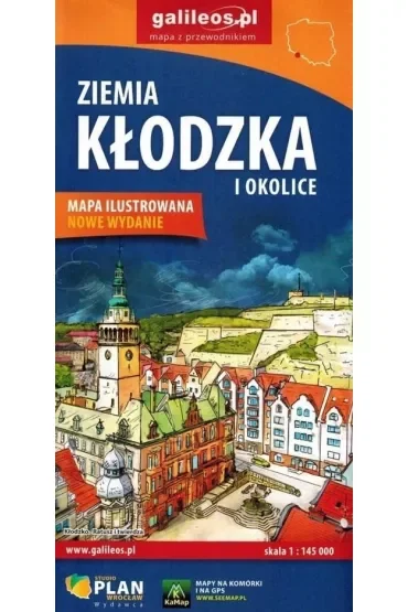 Mapa - Ziemia Kłodzka i okolice 1:450 000