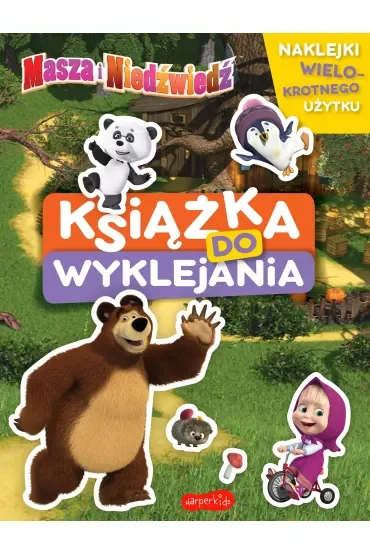 Masza i Niedźwiedź. Książka do wyklejania