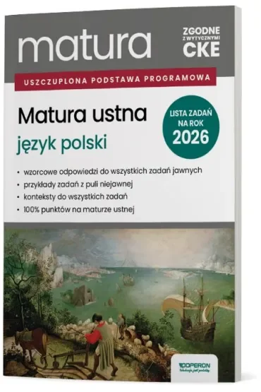 Matura 2026. Język polski. Matura ustna