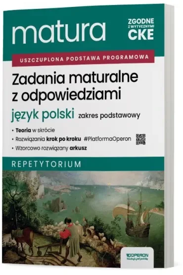 Matura 2026. Język polski. Zadania maturalne z odpowiedziami. Repetytorium. Zakres podstawowy