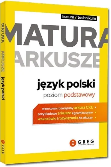 Język polski. Matura. Arkusze. Poziom podstawowy 2026