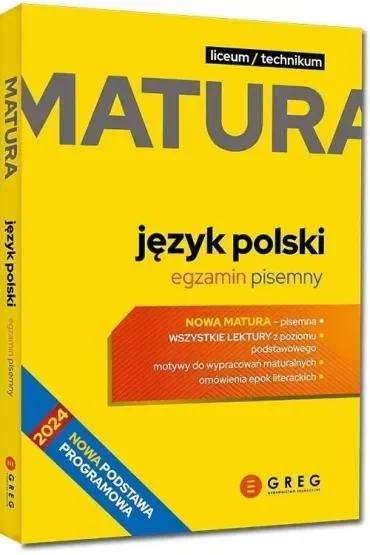 Język polski. Egzamin pisemny. Repetytorium maturalne. Matura 2026