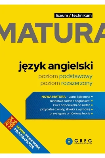 Język angielski. Repetytorium maturalne. Liceum i technikum. Matura 2026