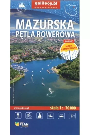 Mazurska Pętla Rowerowa 1: 70 000 - mapa laminowana