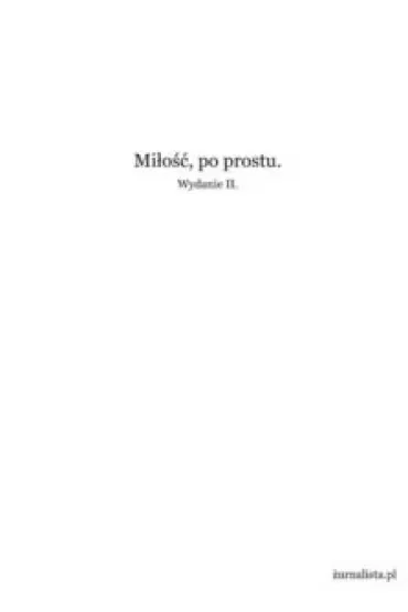 Miłość, po prostu