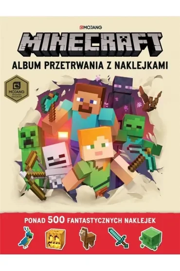 Album przetrwania z naklejkami. Minecraft