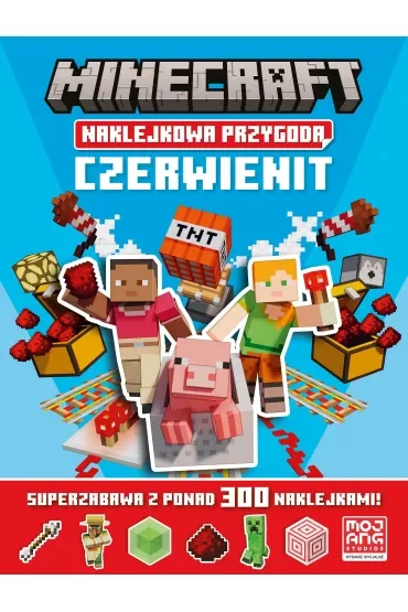 Minecraft Naklejkowa przygoda. Czerwienit