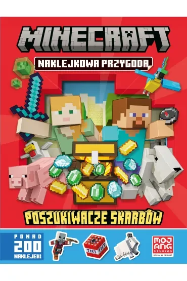 Minecraft. Naklejkowa przygoda. Poszukiwacze skarbów