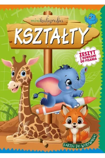 Minikaligrafia. Kształty. Zeszyt z rowkami do pisania