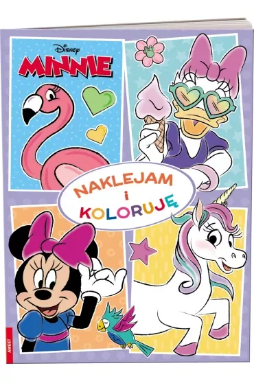 Minnie. Naklejam i koloruję NAK-9114