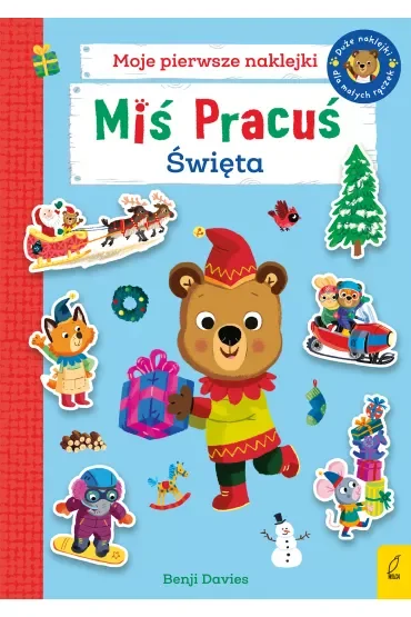 Miś Pracuś. Święta. Książka z naklejkami