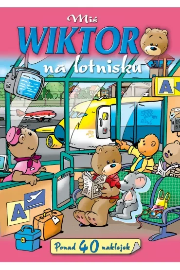 Miś Wiktor na lotnisku