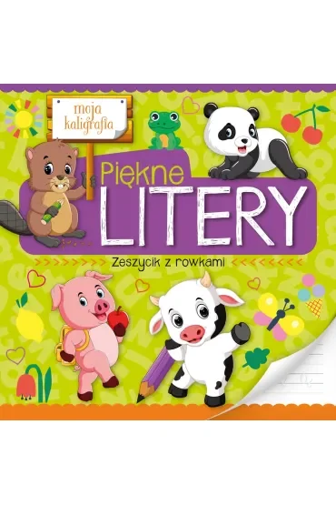Moja kaligrafia. Piękne litery. Zeszycik z rowkami