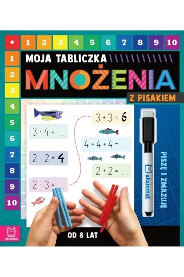 Moja tabliczka mnożenia z pisakiem. Piszę i zmazuję