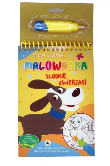 Moja wodna malowanka. Słodkie zwierzaki