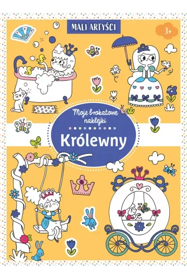 Moje brokatowe naklejki. Królewny