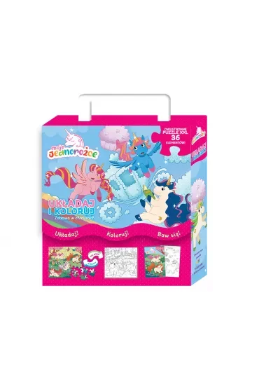 Moje Jednorożce. Układaj i koloruj