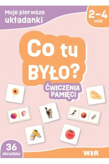 Moje pierwsze układanki Co tu było? ćwiczenia pamięci