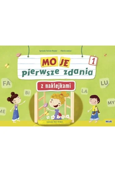 Moje pierwsze zdania z naklejkami wielokrotnego użytku zeszyt 1