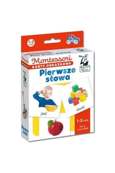 Pierwsze słowa. Montessori. Karty obrazkowe (1-3 lata). Kapitan Nauka