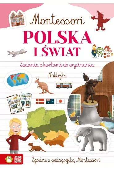Montessori. Polska i świat. Zadania z kartami do wycinania