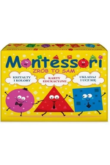 Montessori Ucz się sam. Karty edukacyjne. Kształty i kolory. Układaj i ucz się