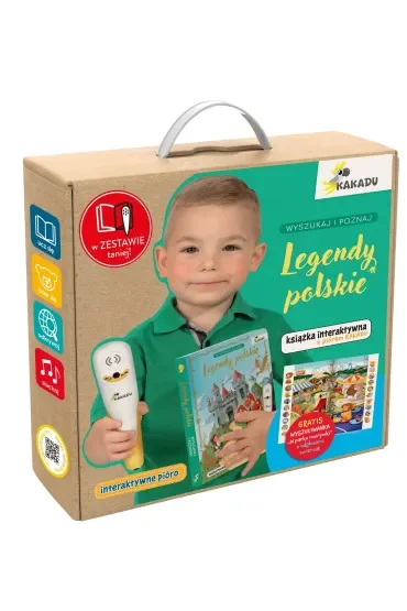 Mówiąca książka interaktywna „,Legendy polskie“,. (zestaw z piórem Kakadu)