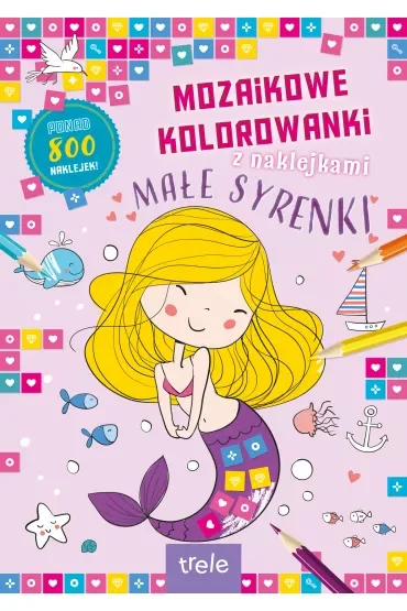Mozaikowe kolorowanki. Małe syrenki