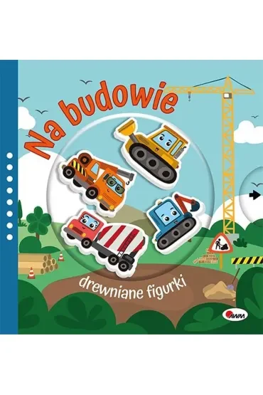 Na budowie. Drewniane figurki